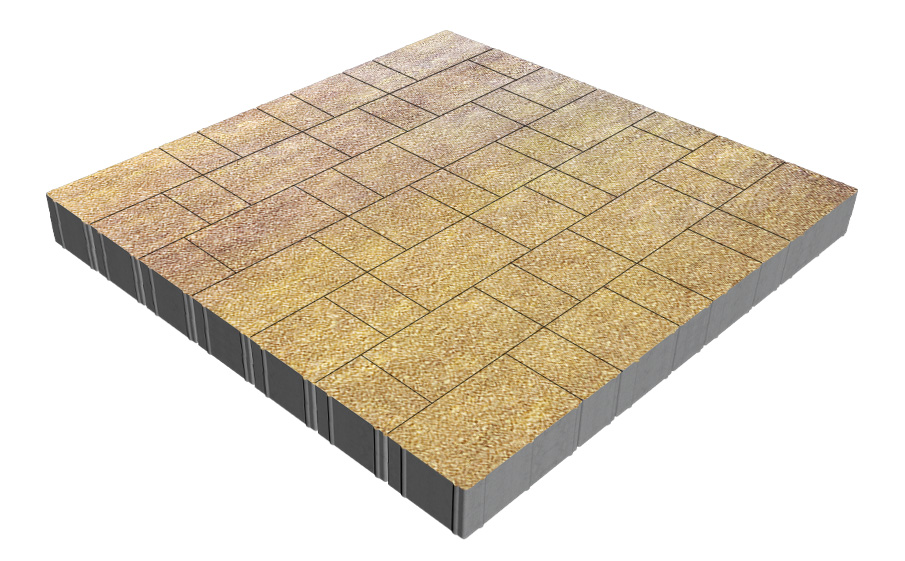 Плитка тротуарная SteinRus Новый город Рид В.8.Псм.8, Antico, Брайс, толщина 80 мм