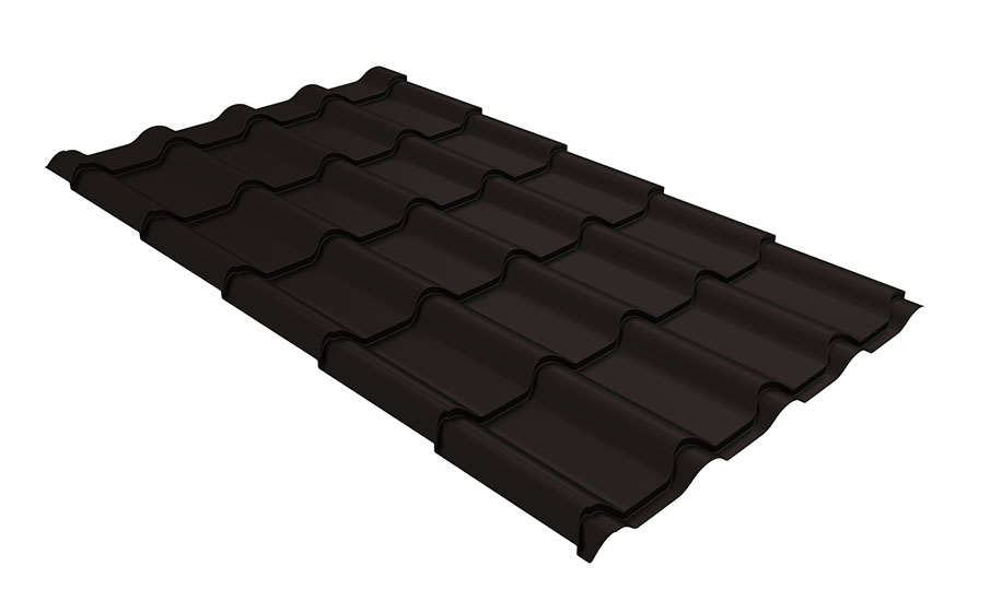 Металлочерепица Grand Line Kamea Satin Matt TX RAL 9005