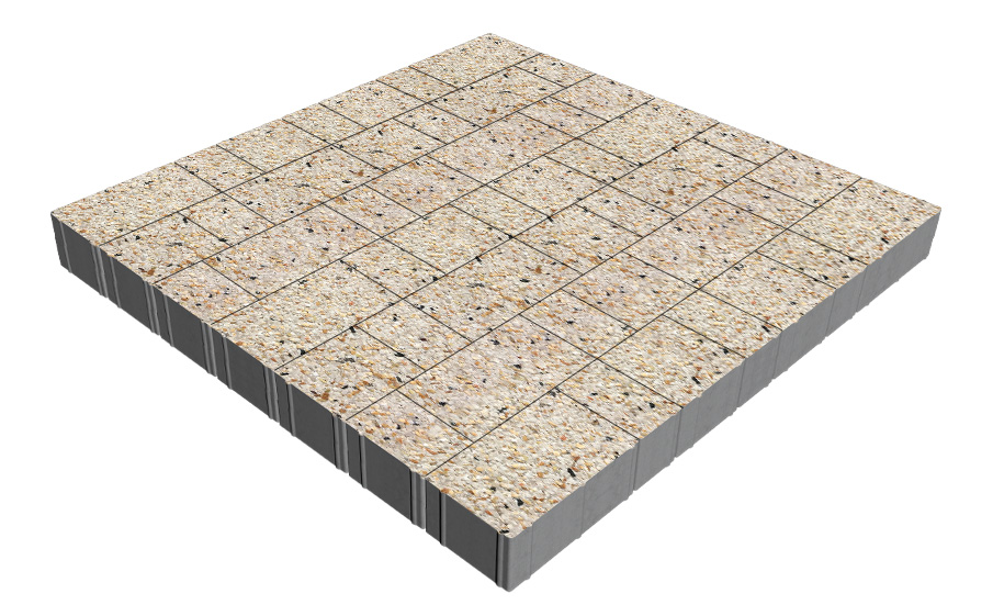 Плитка тротуарная SteinRus Новый город Рид В.8.Псм.8, Backwash, Грейзен, толщина 80 мм