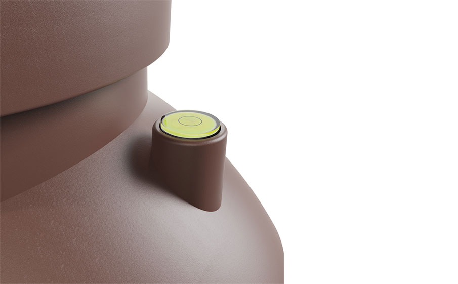 Труба вентиляционная Viotto для металлочерепицы Каскад d=125 мм утепленная, RAL 8017 коричневый