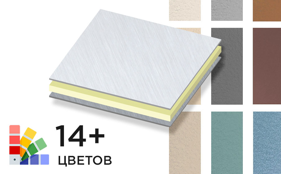 Стальная композитная панель SIBALUX Сталь TERRA