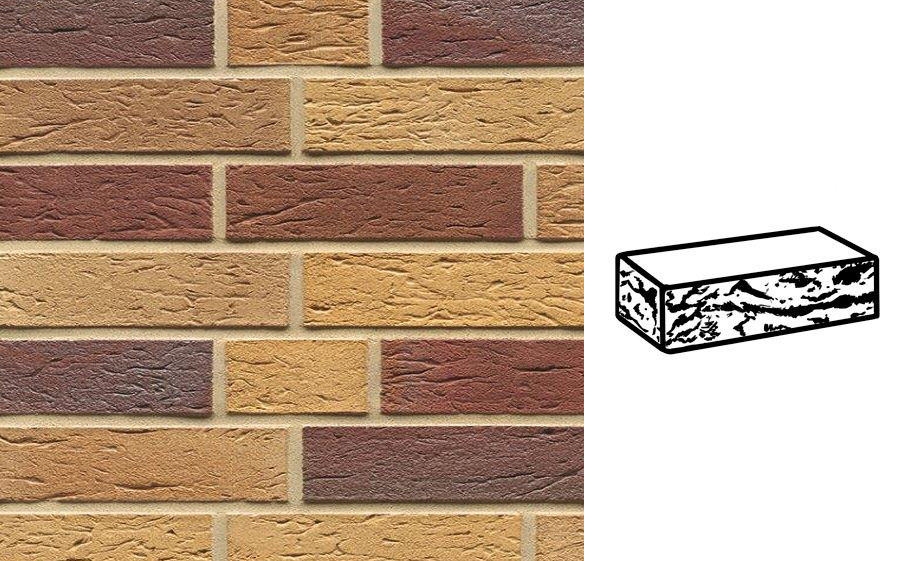 Кирпич клинкерный Muhr 19 Rubinbeige nuanciert готик, 290*90*71 мм