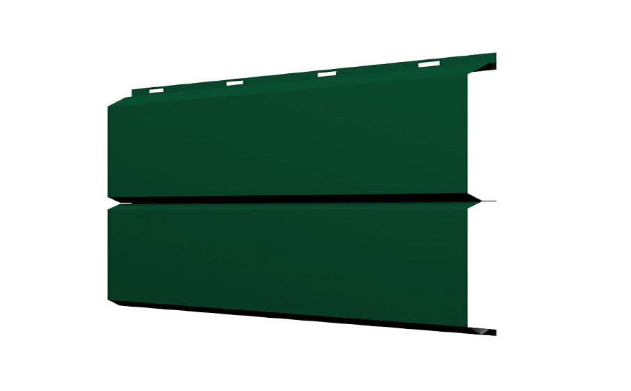 Софит Grand Line ЭкоБрус без перфорации 0,345, 0,5 Satin с пленкой RAL 6005