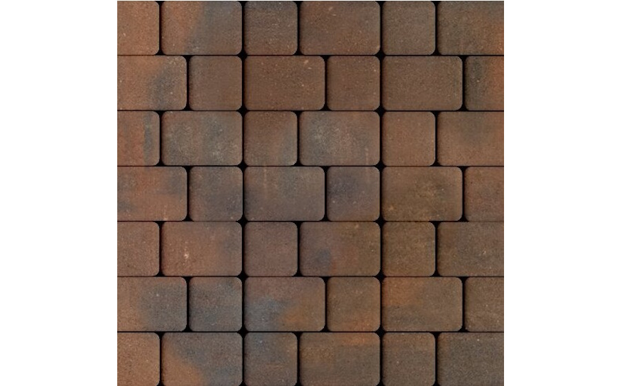 Плитка тротуарная SteinRus Инсбрук Альт Дуо А.3(С).Фсм.4, гладкая, ColorMix Штайнрус, толщина 40 мм