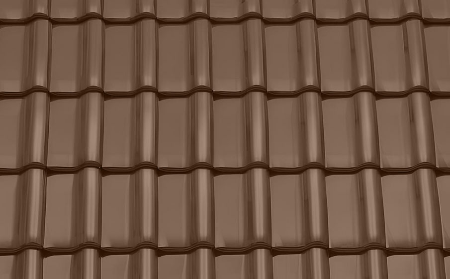 Керамическая черепица рядовая TONDACH Samba 11 (Sensaton 11), Brown engobe
