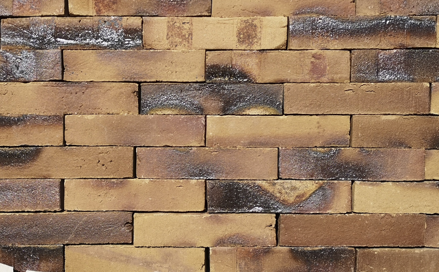 Кирпич клинкерный Muhr 34 KS Grau nuanciert Kohle Spezial Wasserstrich, 240*52*52 мм