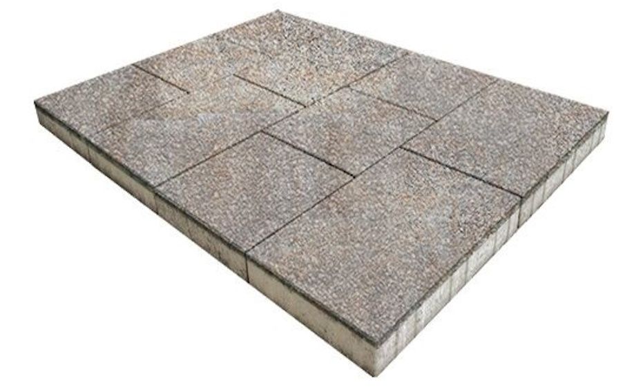 Плитка тротуарная SteinRus Инсбрук Ланс Б.5.Псм.6, Native, ColorMix Берилл, толщина 60 мм