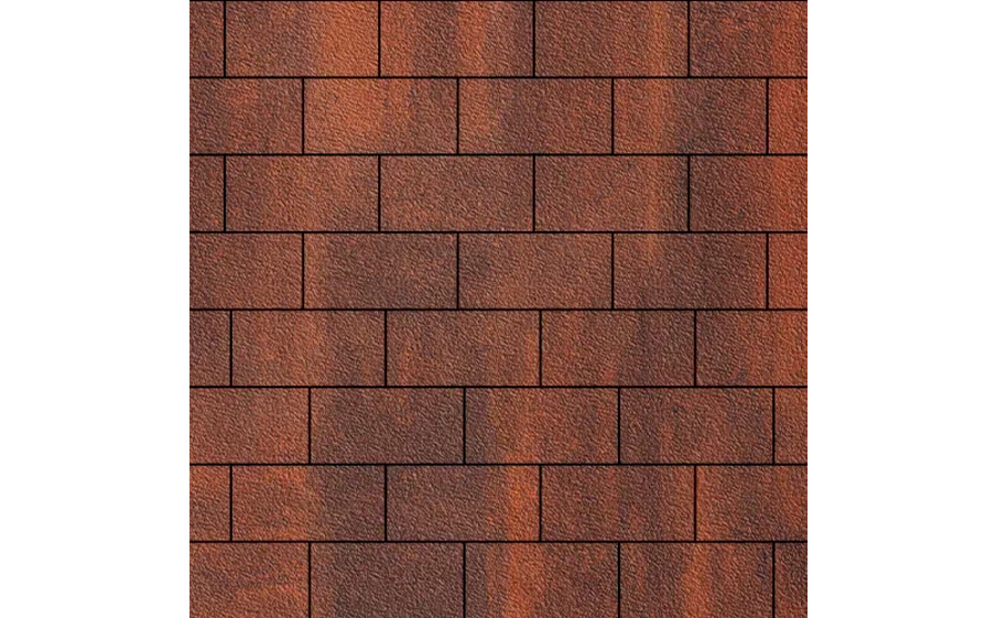 Плитка тротуарная SteinRus Прямоугольник Б.6.П.6 Native, ColorMix Брук, 200*100*60 мм