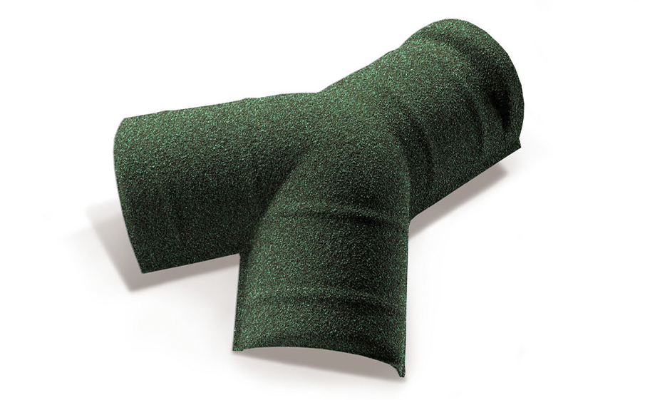 Y-образный элемент полукруглого конька Metrotile 15-30 градусов, Green