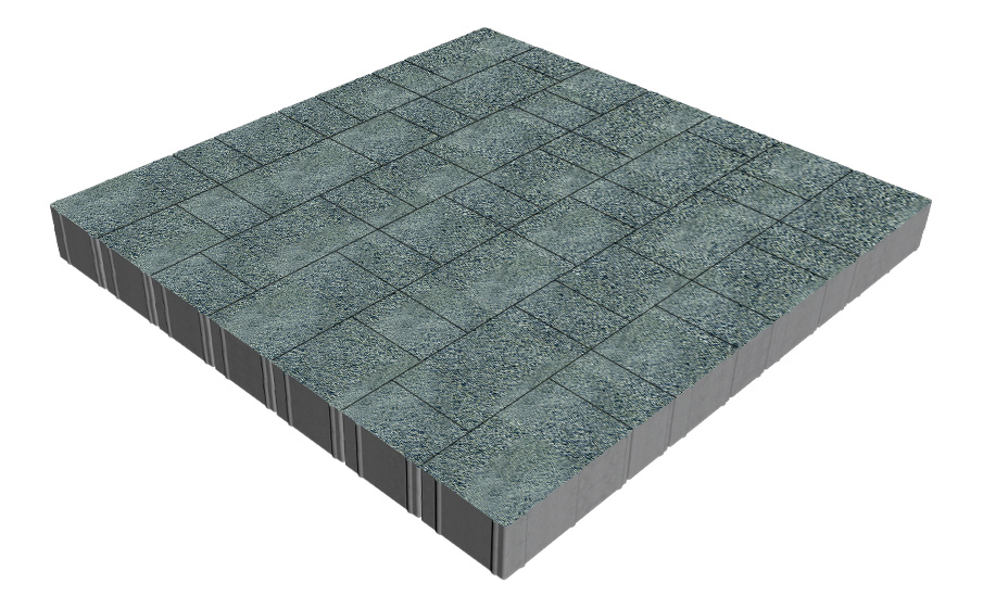 Плитка тротуарная SteinRus Новый город Рид В.8.Псм.8, Nature Stone, Виридиан, толщина 80 мм