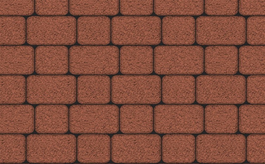 Плитка тротуарная Классико А.1.КО.4 гранит красный, комплект 2 шт, толщина 40 мм