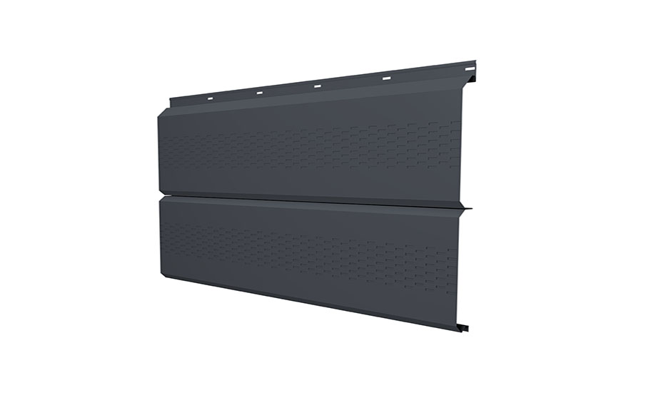 Софит Grand Line ЭкоБрус с перфорацией 0,345, 0,5 Satin Matt TX RAL 7024