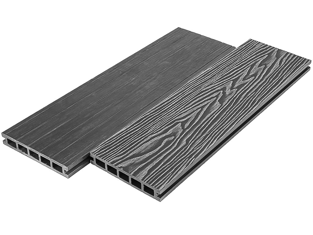 Террасная доска Deckart Praktik New Серая, 6000*150*24 мм