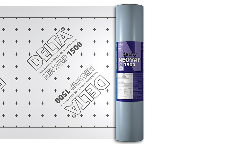 Самоклеящаяся пароизоляция Delta Neovap 1500 с алюминиевой фольгой