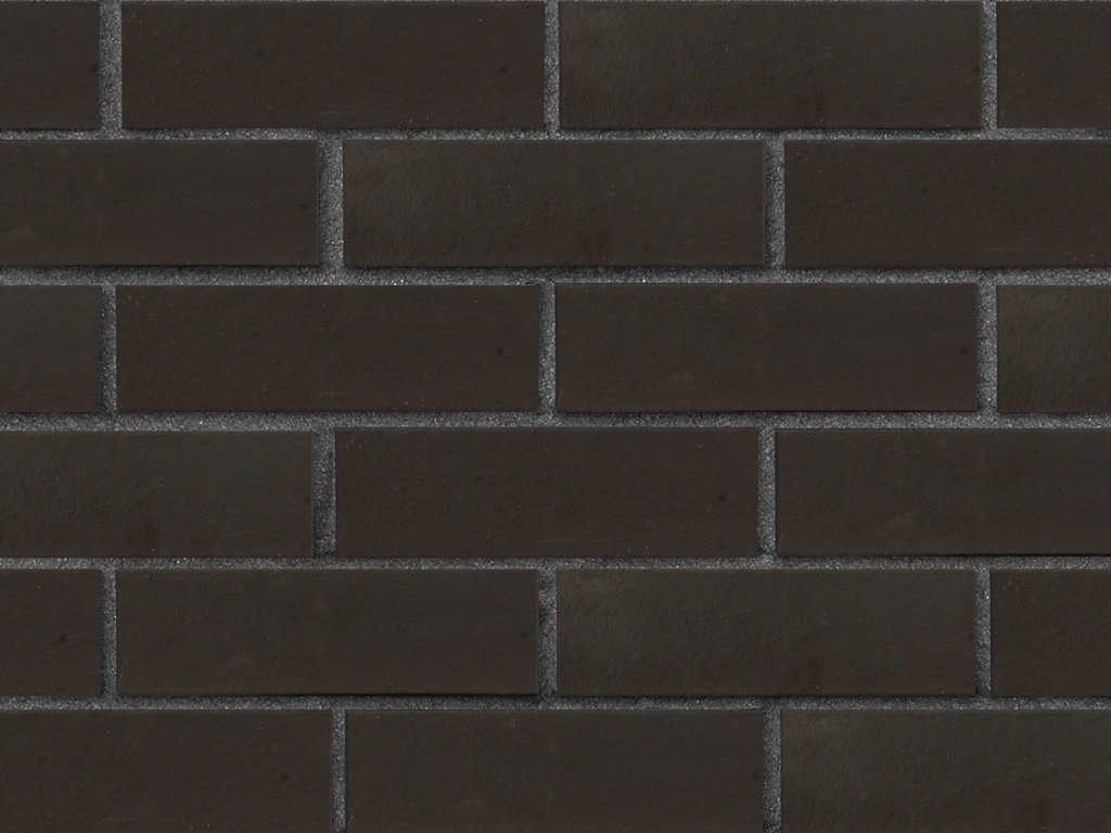 Кирпич клинкерный ЛСР Рейкьявик черный ангоб матовый гладкий, 250*85*65 мм