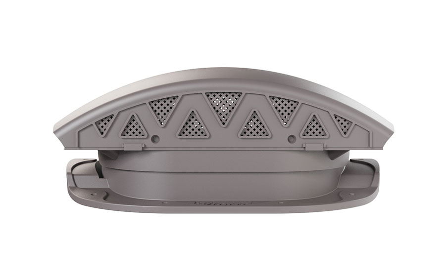 Вентилятор подкровельный Viotto для металлочерепицы Адаманте, RAL 8019 серо-коричневый