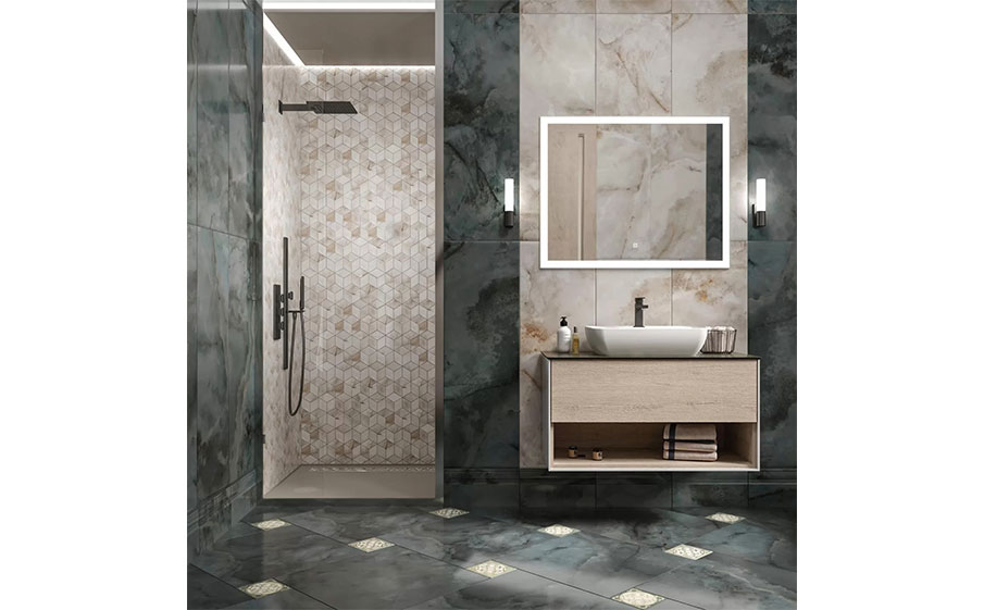 Керамогранит KERAMA MARAZZI Джардини серый темный лаппатированный обрезной, 600*600*9 мм