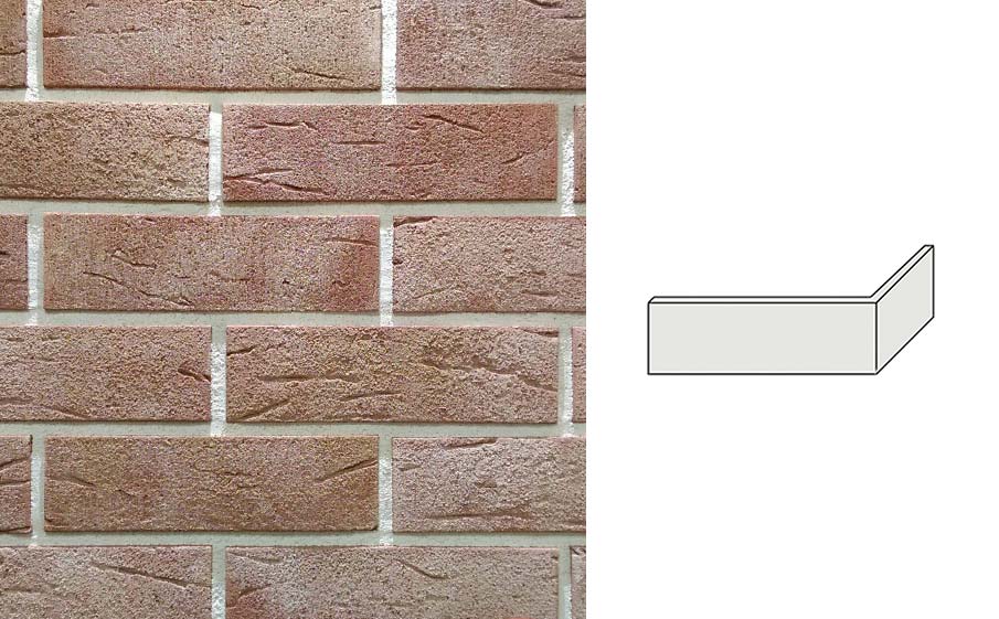 Угловой декоративный кирпич Redstone Leeds breck LS-65/U 227*100*68 мм