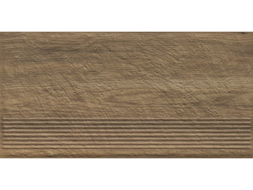 Клинкерная ступень с насечками Paradyz Carrizo, Wood, 600*300*8,5 мм
