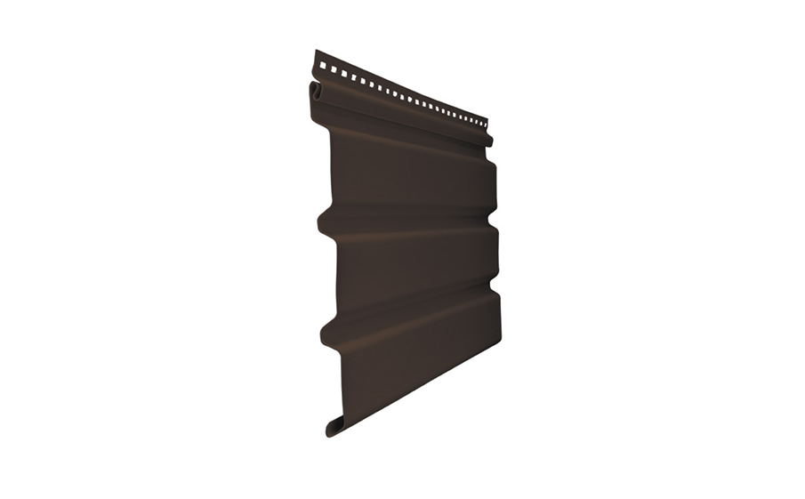 Софит виниловый Grand Line (Т3) Classic  без перфорации, коричневый, 3000*229 мм