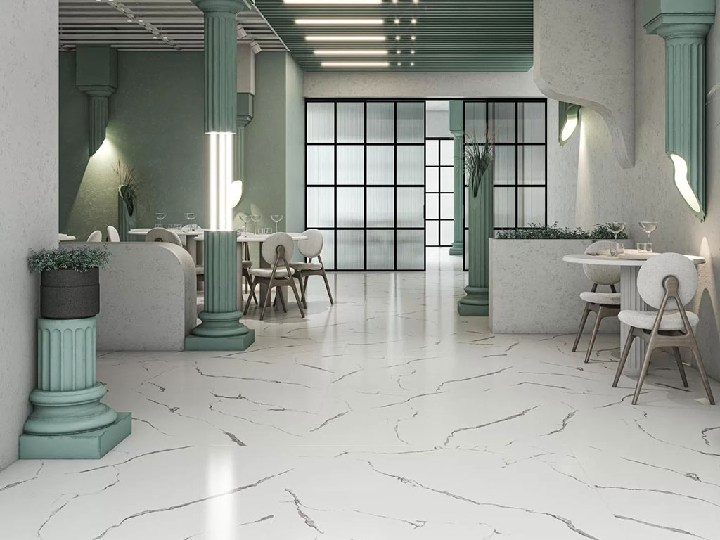 Керамогранит KERAMA MARAZZI Монте Тиберио белый обрезной, 1195*1195*9 мм