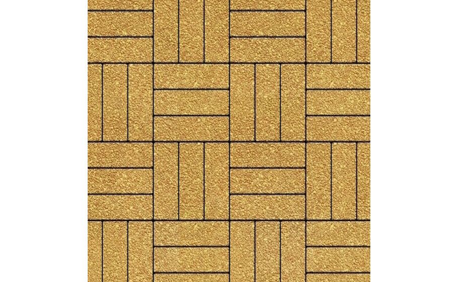 Плитка тротуарная SteinRus Паркет Б.2.П.6, Native, желтый, 210*70*60 мм