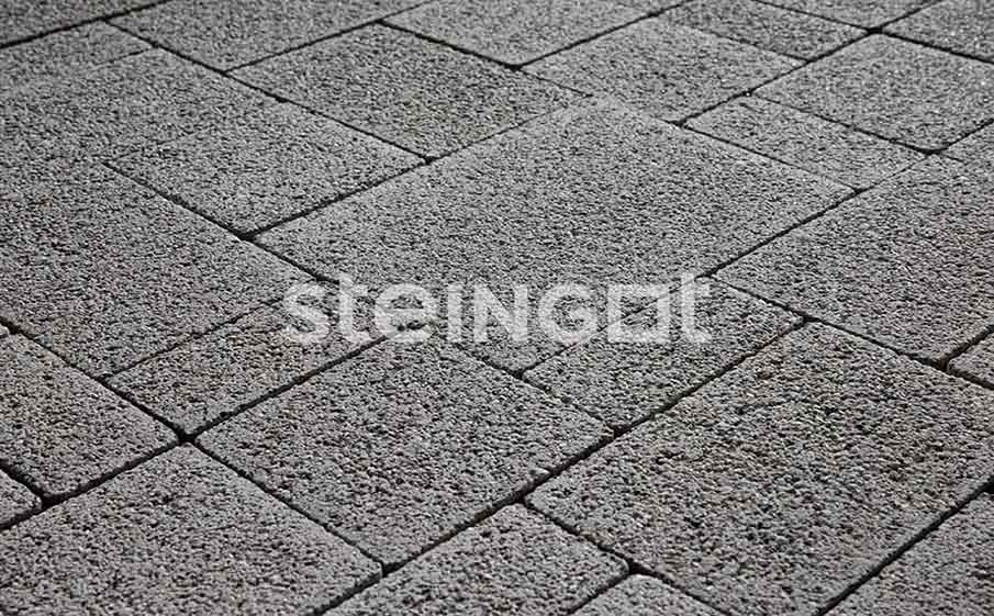 Плитка тротуарная Steingot Премиум, Бавария, дробеструйная обработка, Fumo Bello, толщина 60 мм