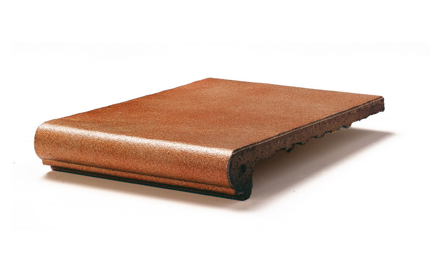 Клинкерная ступень-флорентинер Gres Aragon Esmaltados Classic Albany Teka 330*325*18(53) мм