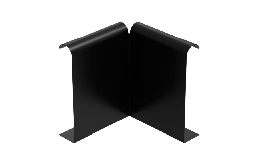 Внутренний угол Galeco HIDDEN к лицевой планке желоба, RAL 9005