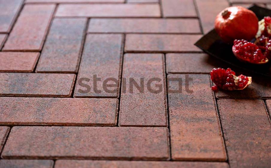 Плитка тротуарная Steingot Color Mix, Паркет, Клинкер, 240*80*60 мм