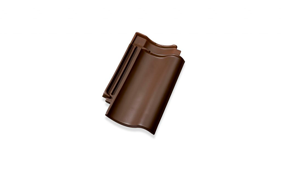 Керамическая черепица рядовая Jacobi Z5 темно-коричневый ангоб