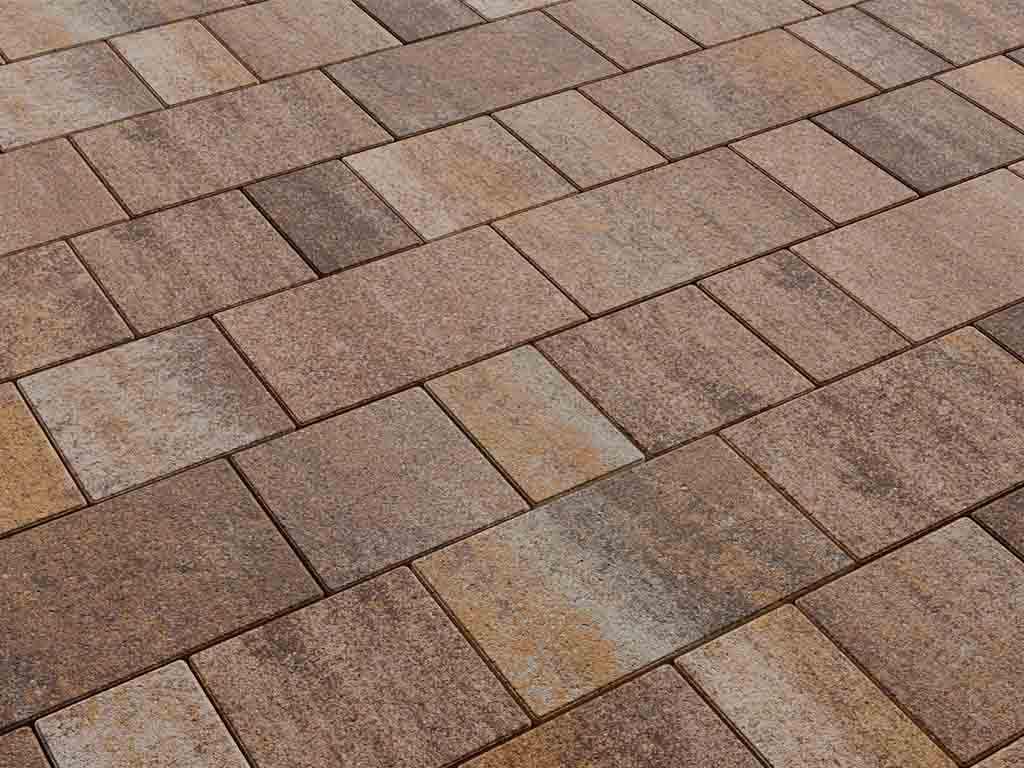 Плитка тротуарная Старый город Б.1.Фсм.8 искусственный камень доломит, комплект 3 шт, толщина 80 мм