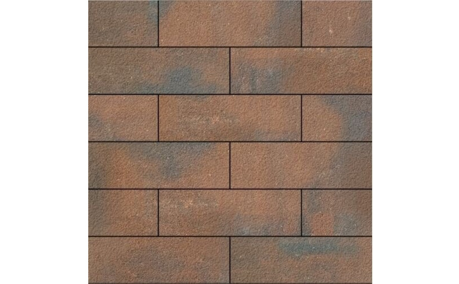 Плитка тротуарная SteinRus Гранада Б.7.П.8, Native, ColorMix Штайнрус, 600*200*80 мм