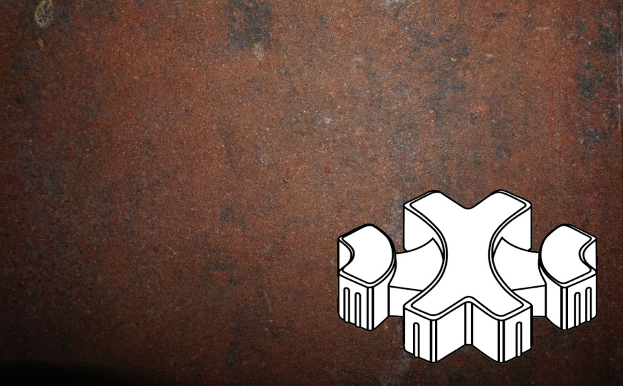 Плитка тротуарная Готика Natur, Эко-фантазия Б.3.ГР.8, Гавана, 300*300*80 мм