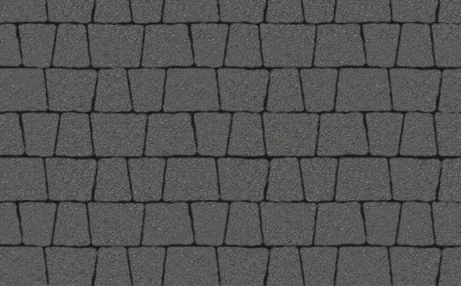 Плитка тротуарная Антик Б.3.А.6 стандарт гладкий серый, комплект 5 шт, толщина 60 мм