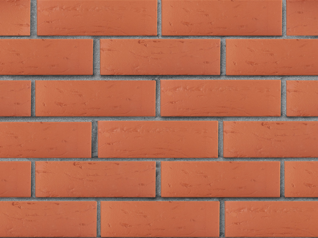 Кирпич облицовочный ЛСР красный рустик, утолщенные стенки, 250*120*65 мм