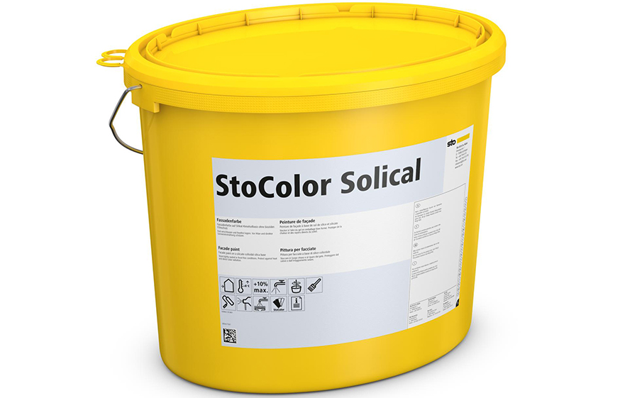 Фасадная зольсиликатная краска StoColor Solical weiss, белая, 15 л