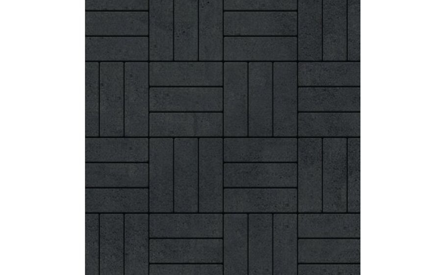 Плитка тротуарная SteinRus Паркет Б.2.П.6, гладкая, черный, 210*70*60 мм
