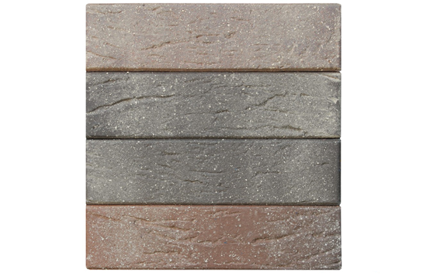 Кирпич облицовочный ЛСР красный флэш ультра с пепельной посыпкой рустик 250*120*65 мм