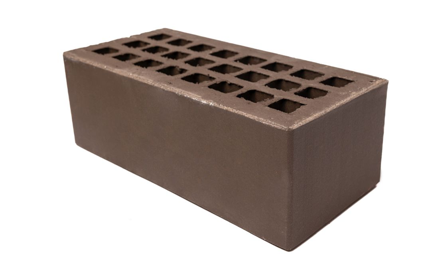 Кирпич облицовочный Губский КЗ, гладкий, коричневый, 250*120*88 мм