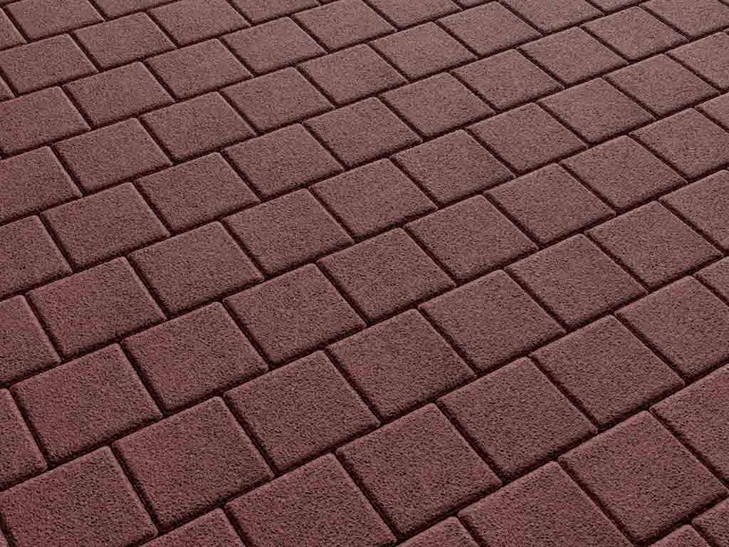 Плитка тротуарная Квадрат А.3.К.4 гранит красный, 100*100*40 мм