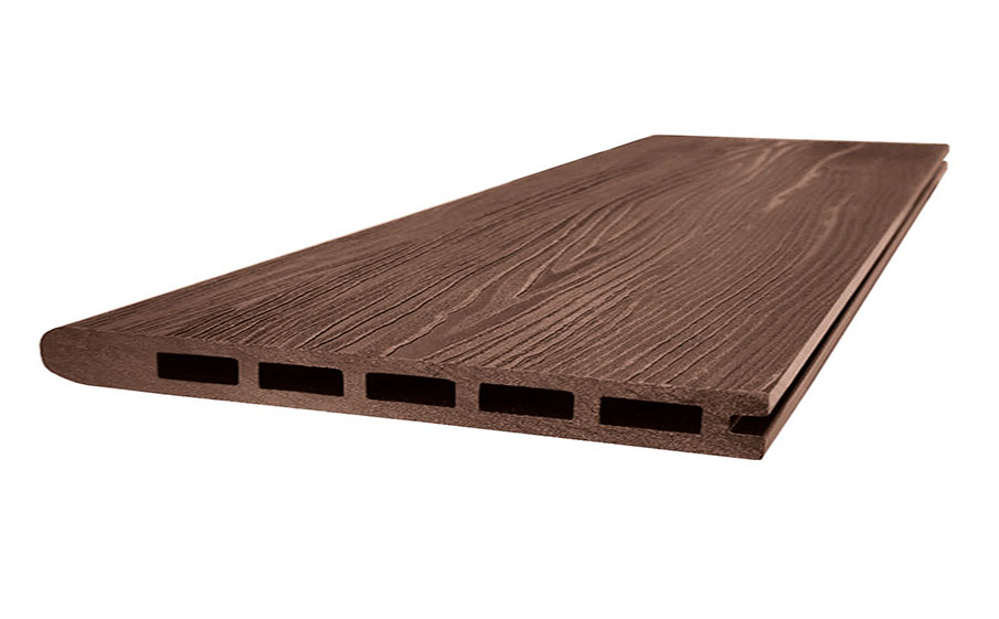 Стартовая доска-ступень Grand Line ДПК 160*22 мм 3D Какао, 4 м