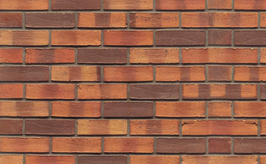 Кирпич клинкерный Muhr 08 S Lachsrot Spezial Wasserstrich, 240*115*71 мм