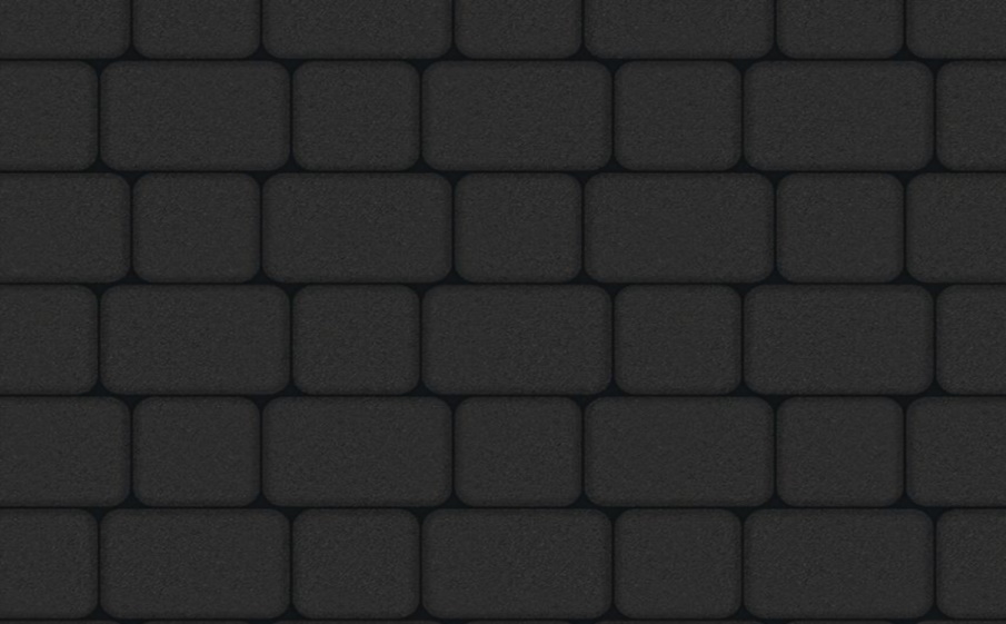 Плитка тротуарная Классико А.1.КО.4 стандарт гладкий черный, комплект 2 шт, толщина 40 мм