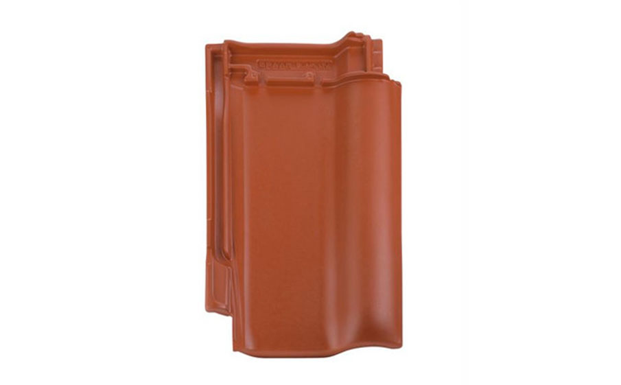 Керамическая рядовая черепица BRAAS Рубин 13V медный ангоб