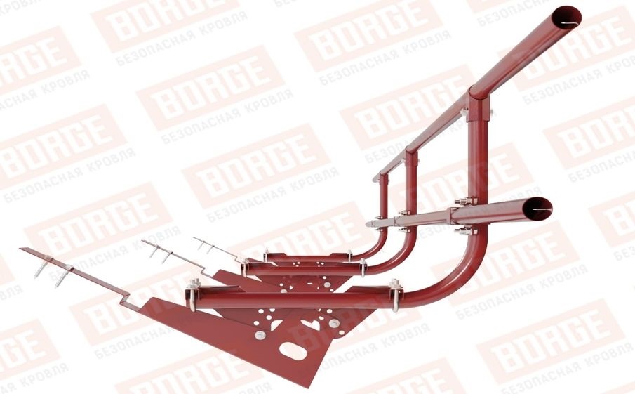 Кровельное ограждение Borge для черепичной кровли оцинкованное RAL 3011, 300*60 см