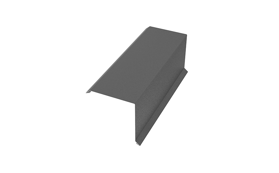 Торцевая планка наружная Aquasystem Rooftop Бархат RAL 7024, 2 м