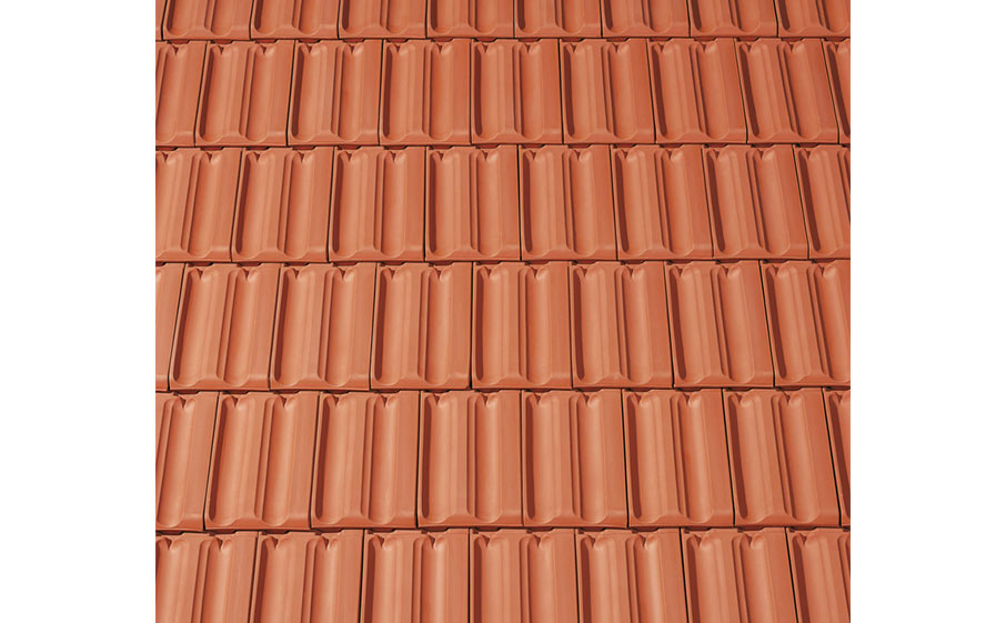 Керамическая черепица рядовая CREATON Ratio Hongeda натуральный красный