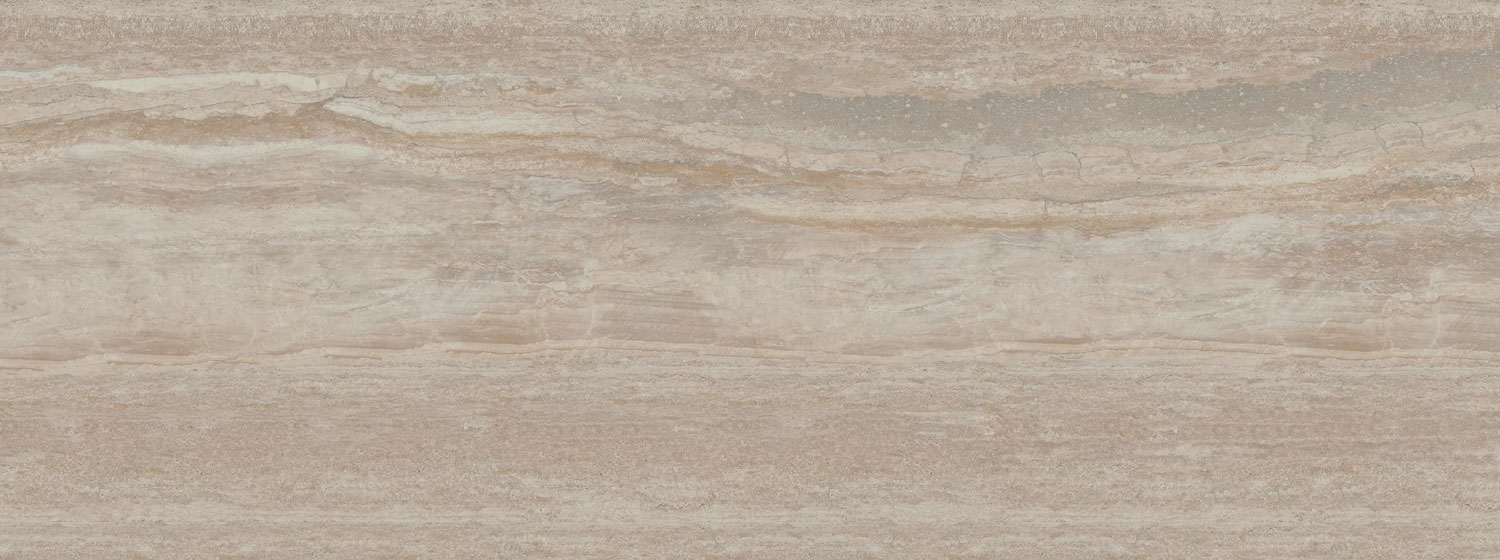 Керамогранит KERAMA MARAZZI Травертин бежевый темный обрезной, 3200*1195*6 мм