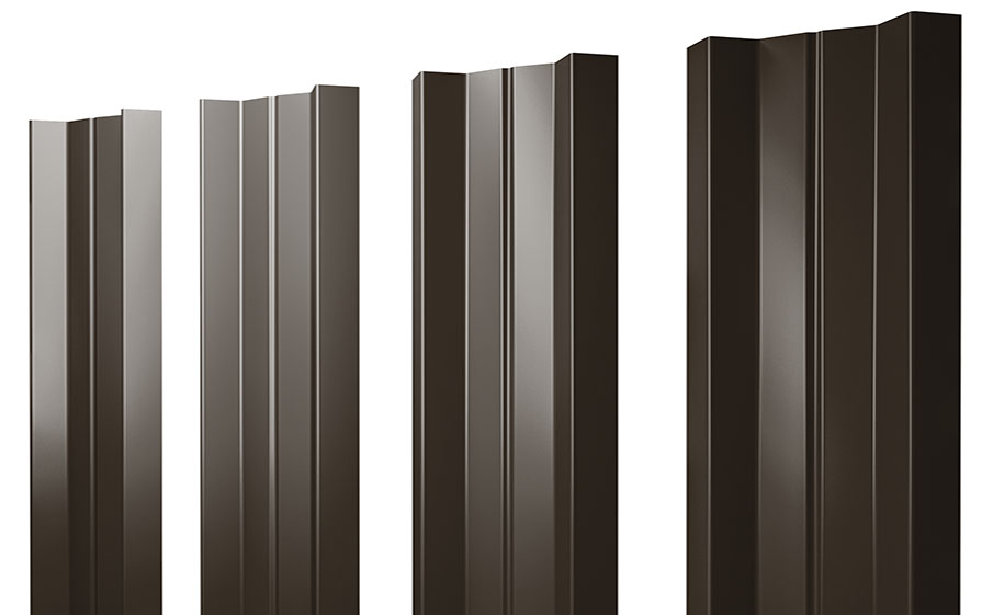 Штакетник М-образный А 0,5 Drap TX RR 32 темно-коричневый